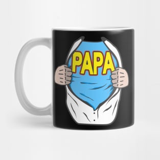 Papa Superhero Father Mug